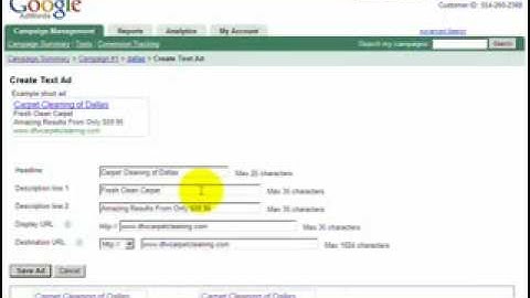 Google Adwords Basics Split Testing