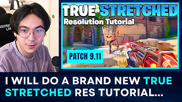 TenZ Tutorial On How to Get True Stretched Res (Patch 9.11)