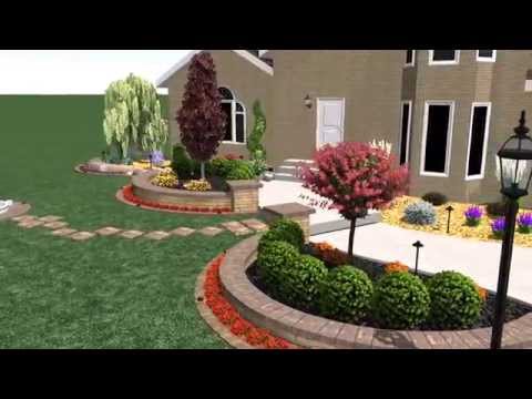 Exotic Custom Landscape Renovation and Landscape Construction.