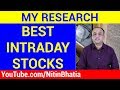 Best Stocks for Intraday Trading - Result of My Research (HINDI)