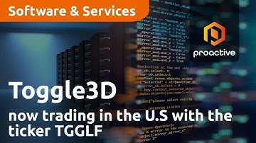 Toggle3D takes another step forward with the company now trading in the U.S with the ticker TGGLF