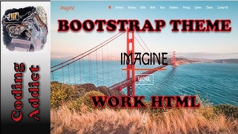 Bootstrap Theme 18 - Work HTML