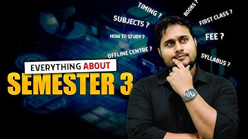 KNOW YOUR SYLLABUS |  SEMESTER 3 BCOM CCF | CU | NEW JOURNEY BEGINS!!!