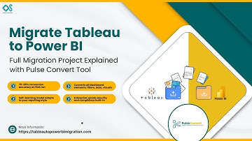 Migrate Tableau to Power BI: Full Migration Project with Pulse Convert Tool