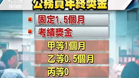 20131127公視晚間新聞－公務員年終獎金1 5個月 最高2 5個月 - 天天要聞