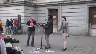 Vignette de la vidéo "Lampa FALY Feat Dasha Pearl Street SHOW in Bruxelles_ Bob Marley Redemption Song"