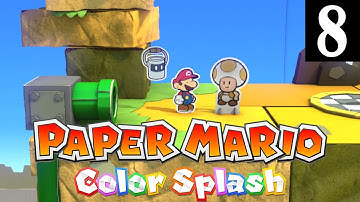 [WiiU] Paper Mario Color Splash - Walkthrough Part 8 No Commentary (1080p 60FPS)