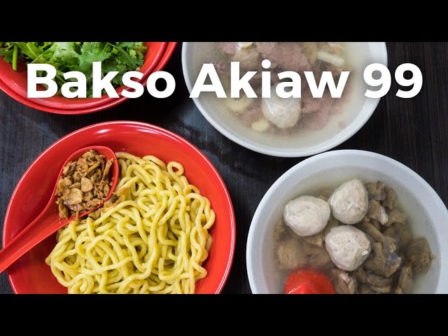 Bakso Akiaw 99 - Beef Meatballs and Noodles | Indonesian Food in Jakarta, Indonesia | Mark Wiens