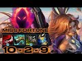 WILD RIFT MISS FORTUNE | 10-2-9 | ESMERALDA | REATOR | PATCH 7.0 🔥