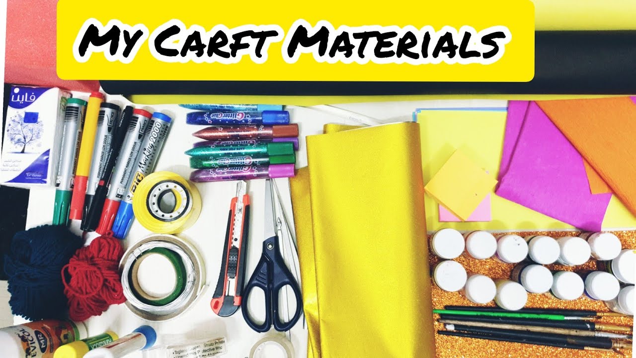 My Stationary and craft Collection with Price Basic Craft Supplies You
