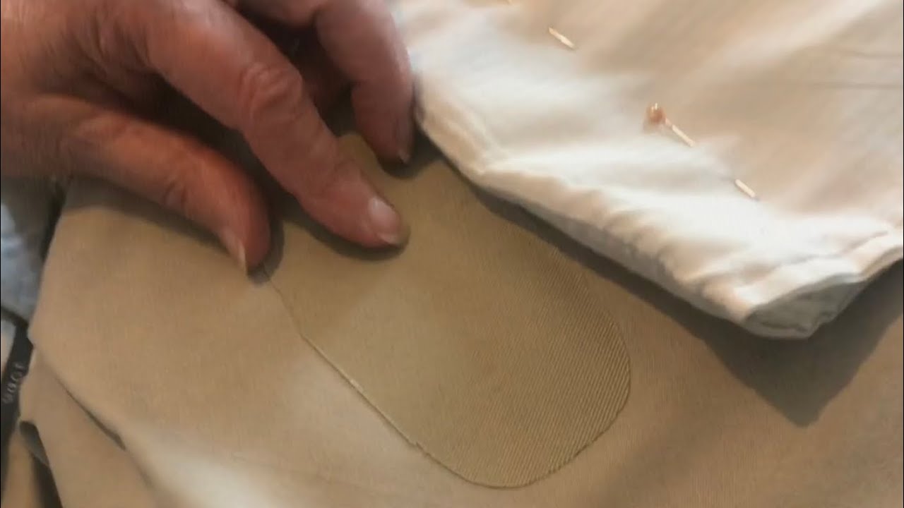 Tips for Clothing Repair with Patches : How to Patch Hole in Dress Pants 