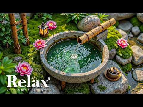 Meditation Music + Water Sounds 🌿 Melt Away Stress & Inner Tension | Deep Sleeping + Healing