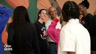 WATCH: Obama surprises WNBA All-Stars before practice at his presidential center
