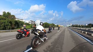 Superbike Berkonvoi Bergema Highway Kepelbagaian Motosikal S1K R1M ZX10R CBR1000R H2 RSV4 Lady Rider screenshot 4