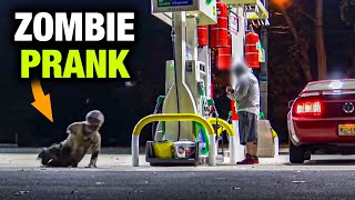 Gas Station Legless Zombie Prank