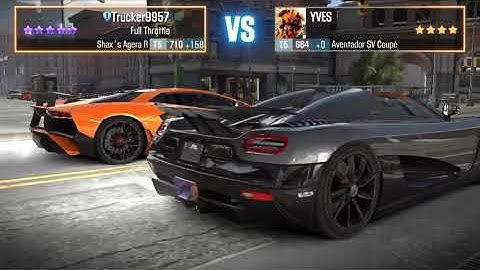 Racing with Shax’s Agera R (CSR2)
