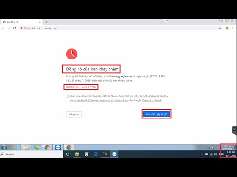 Video Đồng hồ của bạn chạy chậm - NET::ERR_CERT_DATE_INVALID - youtube