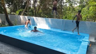 How to make an Amazing DIY Swimming Pool at Home/Pool Making Step by step #pool #swimmingpool #diy