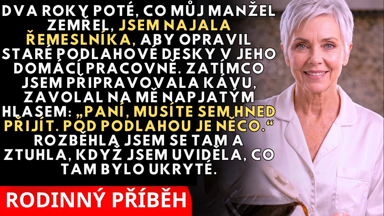 Když opravář podlah v pracovně mého mrtvého manžela zaklepal na prkna a zaslechl dutý zvuk, věděl jsem, že něco není v pořádku. Pod třemi uvolněnými prkny ležel starý kožený kufr, o kterém mi...
