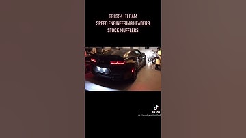 2016 Camaro LT1 idle with a GPI SS4 LT1 Cam and Speed Engineering Longtubes to Stock Mufflers