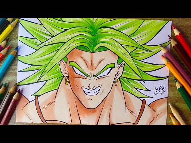 Desenho de Broly de Dragon Ball Z para colorir