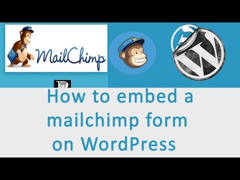 How to embed a mailchimp form on WordPress