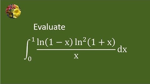 A monster logarithmic integral solved using algebraic manipulation and geometric series