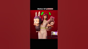 lisa loves labubu and change herself into dolls #blackpink #lisa #jennie #kpop #labubu #shorts