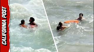 Swimmers Swept Out to Sea in Near-Death Crisis Saved by Heroic Venice Beach Lifeguard