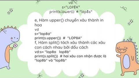 Tin 11D1: Dữ liệu kiểu xâu - Nhóm 6