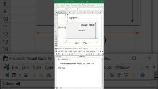 Add Button (Op.1) with Excel VBA #shorts