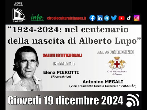 1924-2024: nel centenario della nascita di Alberto Lupo
