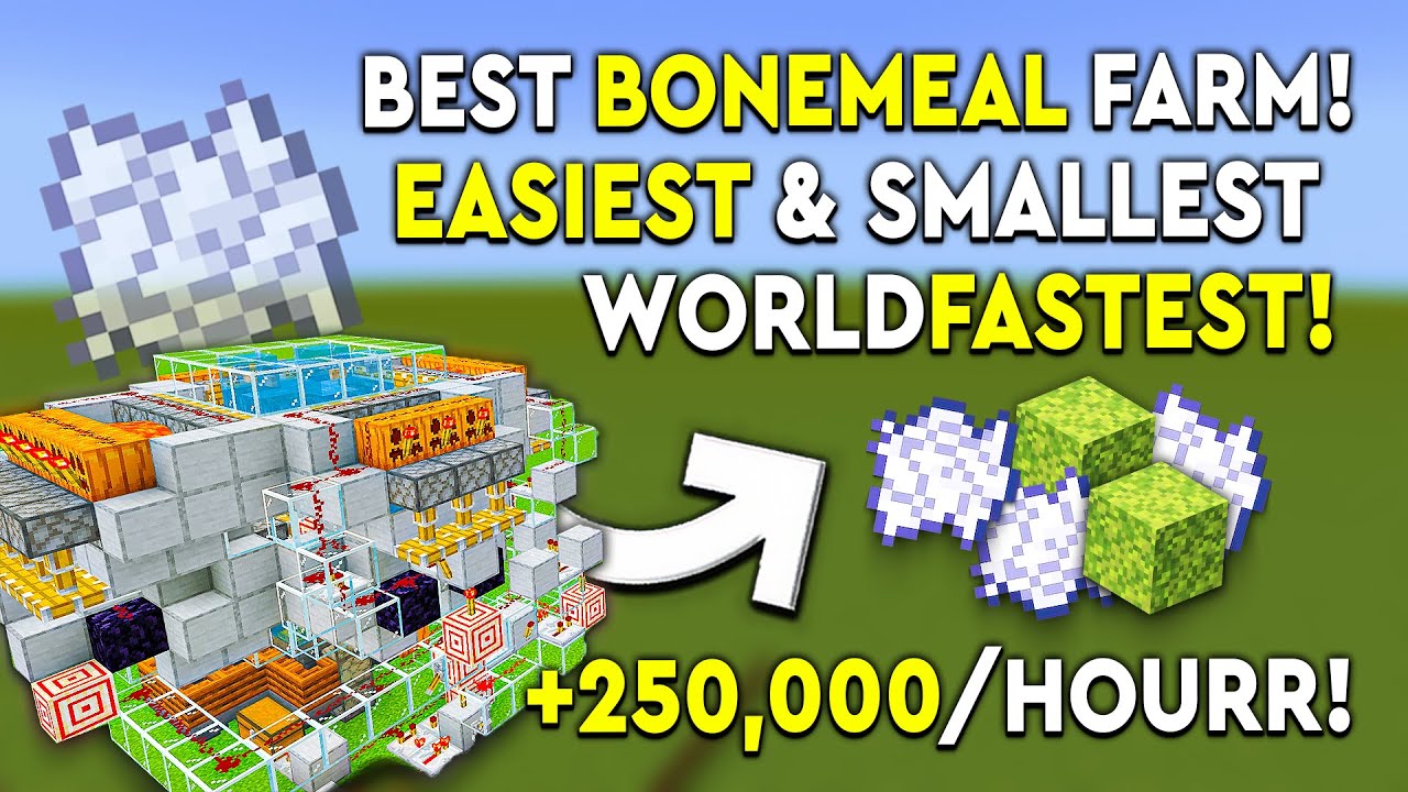 [PATCHED] FASTEST Bone Meal Farm Minecraft Bedrock Tutorial - +250,000 ...