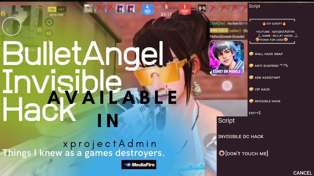 BULLET ANGEL INVISIBLE.exe TUTORIAL WORK All device | DC / INVISIBLE.exe| NEW VIP SCRIPT | 🛡️
