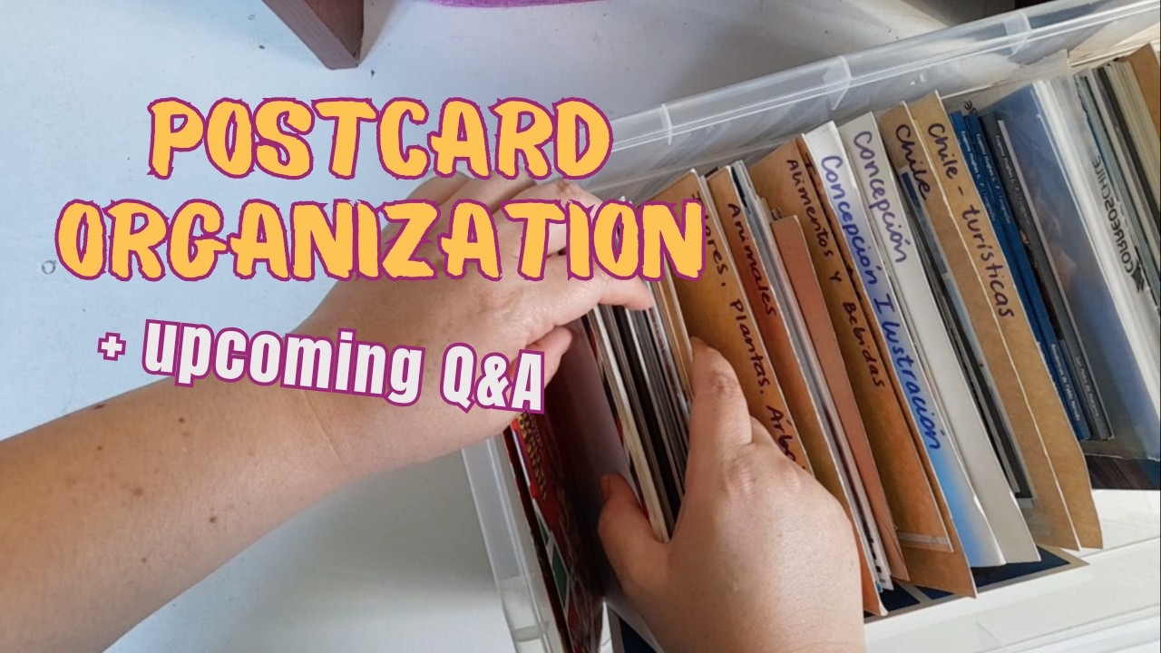 How I store & categorize my blank postcards