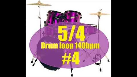 5/4 Drum loop 140bpm #4
