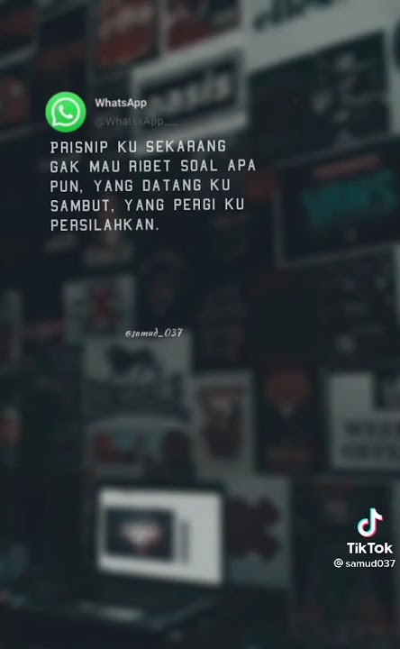 story prinsip ku sekarang gak mau ribet