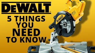 DEWALT DWS774 - The Top 5 Things You Need to Know