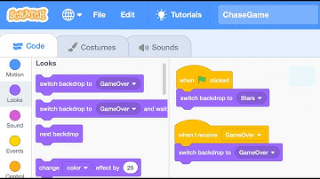 Chase Game Step 6 Add a Game Over Ending (Scratch Programming)