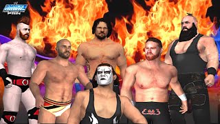 6 - MAN - BATTLE - ROYAL With 😲Created Players😲 in WWE HCTP | WWE Smackdown Here Comes The Pain. screenshot 2