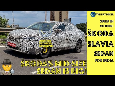 Spied: 2022 Skoda Slavia/Laura sedan | Škoda's new mid-size sedan for India is big!