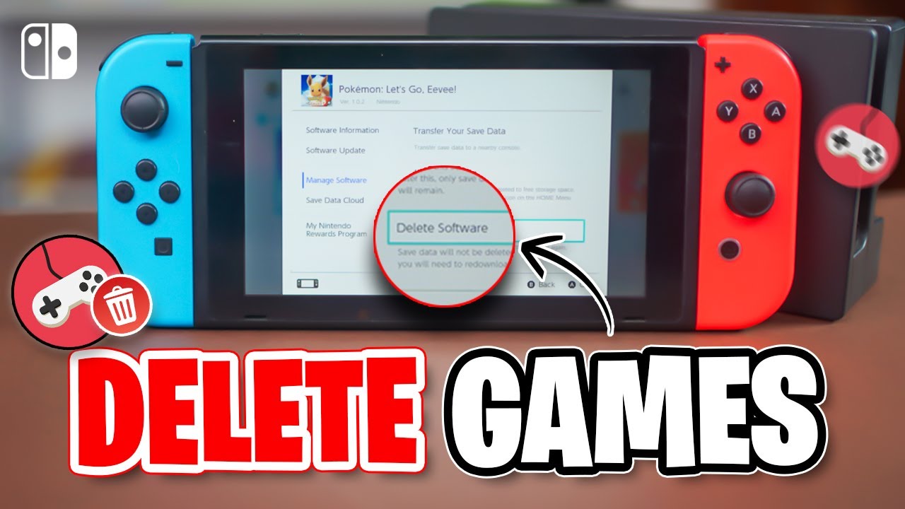 Nintendo Switch How To Delete Games Apps Free Up Space On Switch 
