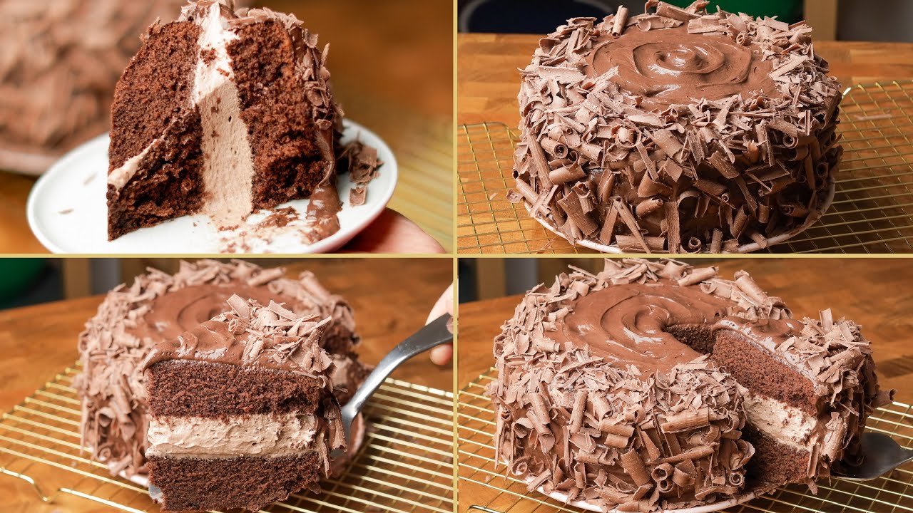 Шоколадный торт с одним яйцом, экономичным шоколадным соусом, без масла и шоколада, с использован...