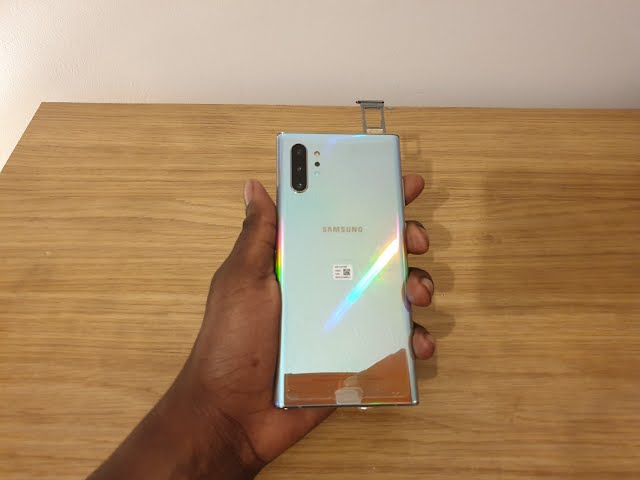 Samsung Galaxy Note 10 Plus - How To Insert Sim Card - YouTube