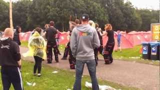 DEFQON.1 2012 drummers going crazy @ camping + festival