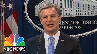 Wray: Evidence From Pensacola Shooter's Devices Shows 'Brutal Culmination Of Years Of Planning'