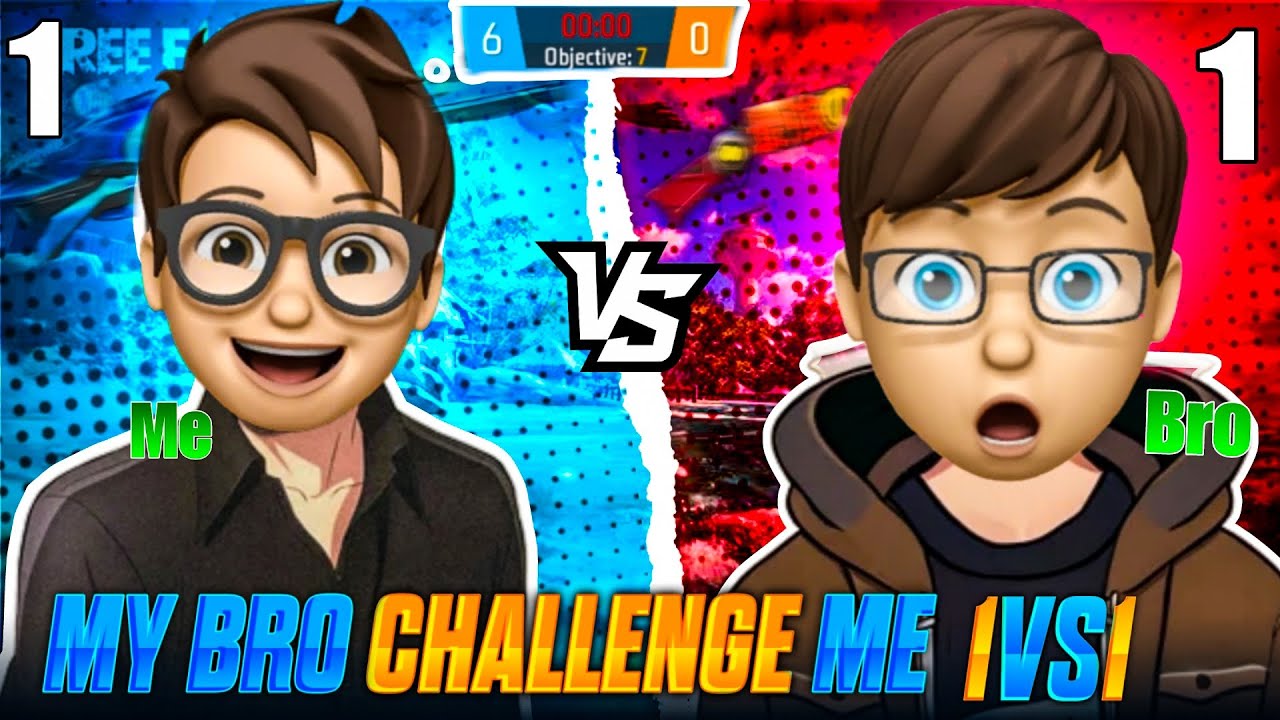 My bro challenge me 1v1 😡 me vs my bro 1v1 #viralvideo #trendingvideo ...