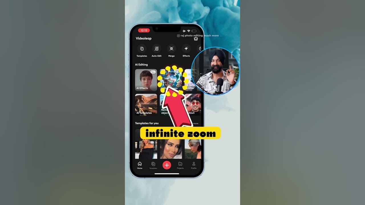 Infinite Zoom 💥 Effect Videoleap YouTube