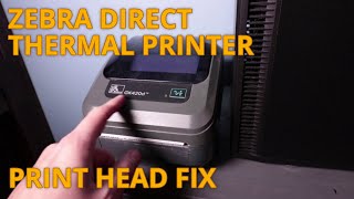 Zebra Direct Thermal Printer Print Head Fading Fix