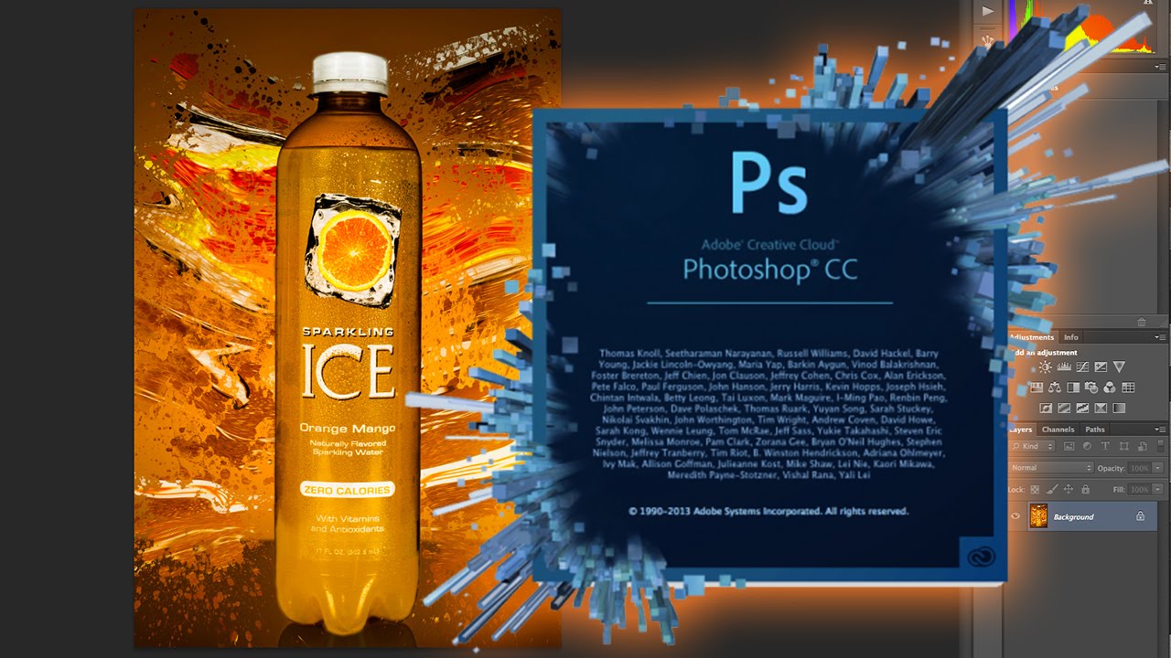 Photoshop Tutorial: Distorted Splash Effect - YouTube